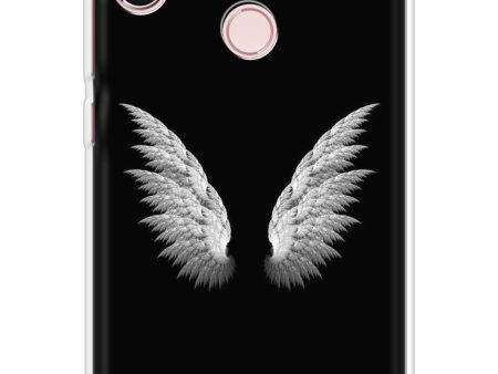 White Angel Wings Soft Cover for Xiaomi Redmi Note 6 Pro Fashion