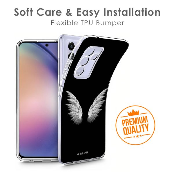 White Angel Wings Soft Cover for Realme Narzo 50i For Cheap