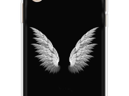 White Angel Wings Soft Cover for iPhone XS Discount