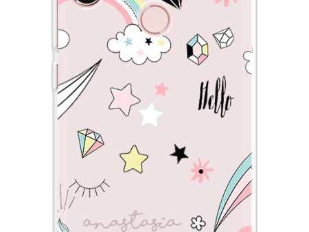 Unicorn Doodle Soft Cover For Xiaomi Redmi Note 6 Pro Online now