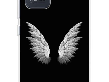 White Angel Wings Soft Cover for Realme Narzo 50i For Cheap