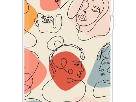 Abstract Faces Soft Cover for iPhone 5 For Cheap