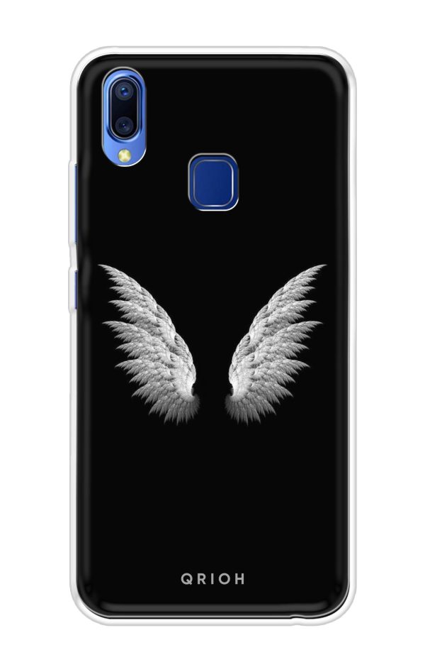 White Angel Wings Soft Cover for Vivo Y95 Online Sale