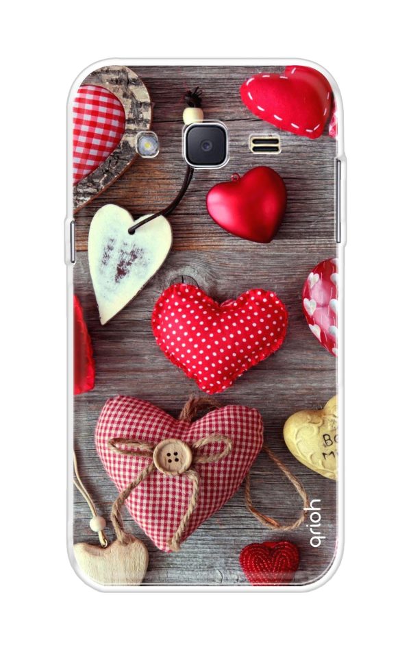 Valentine Hearts Soft Cover for Samsung J2 Hot on Sale