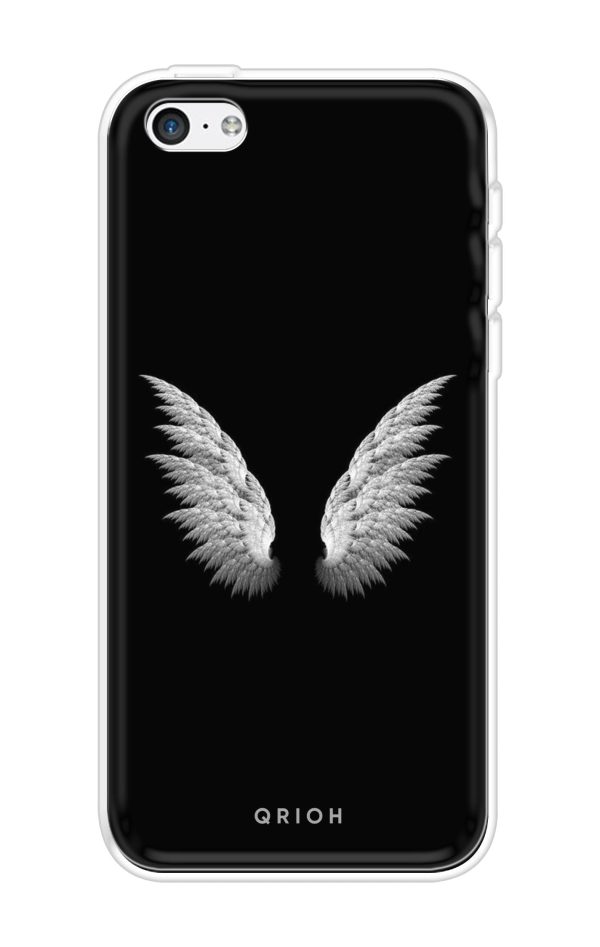 White Angel Wings Soft Cover for iPhone 5 Online now