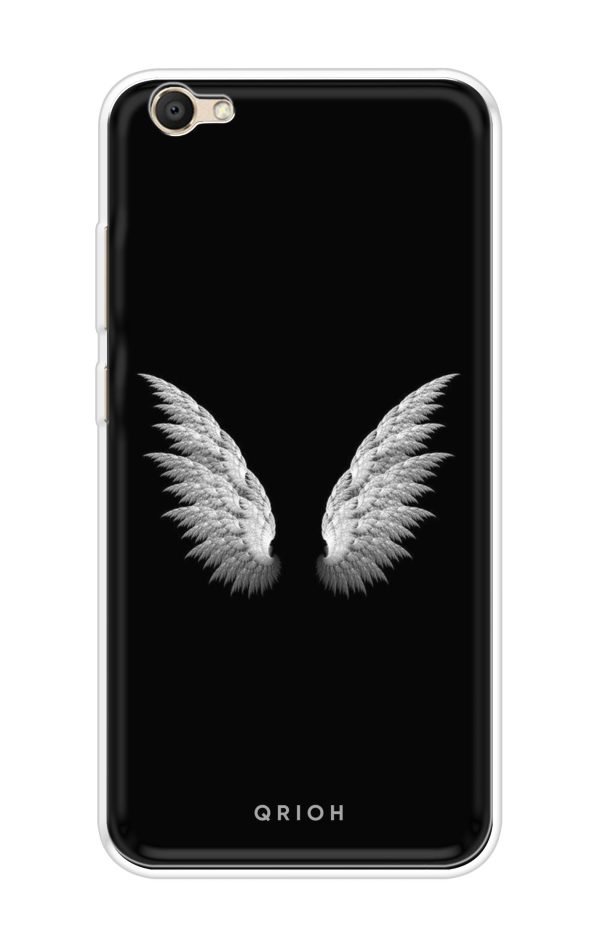 White Angel Wings Soft Cover for Vivo V5 Online Sale