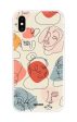 Abstract Faces Soft Cover for iPhone XS Sale