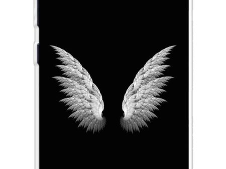 White Angel Wings Soft Cover for Nokia C01 Plus Hot on Sale