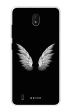 White Angel Wings Soft Cover for Nokia C01 Plus Hot on Sale