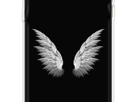 White Angel Wings Soft Cover for Samsung ON Max Discount