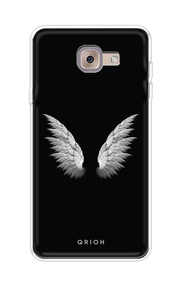 White Angel Wings Soft Cover for Samsung ON Max Discount