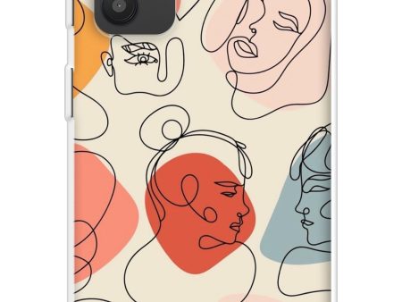 Abstract Faces Soft Cover for Samsung Galaxy M32 5G Online now