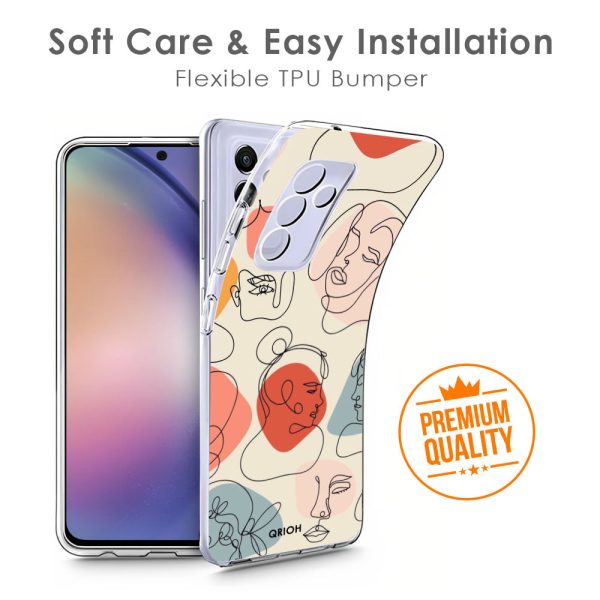 Abstract Faces Soft Cover for LG G6 Fashion