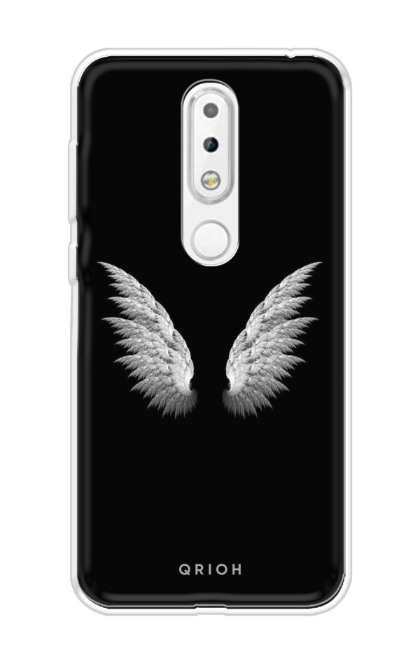 White Angel Wings Soft Cover for Nokia 6.1 Plus Supply