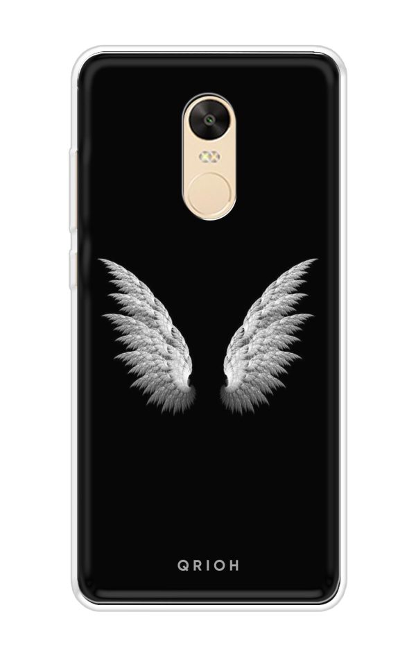 White Angel Wings Soft Cover for Xiaomi Redmi 5 Plus Online now