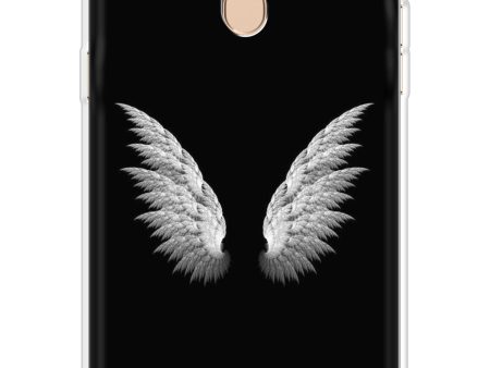 White Angel Wings Soft Cover for Oppo F5 Fashion