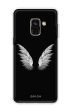 White Angel Wings Soft Cover for Samsung A8 Plus 2018 Discount