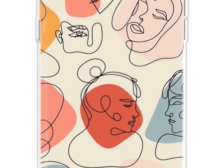 Abstract Faces Soft Cover for LG Q6 Hot on Sale