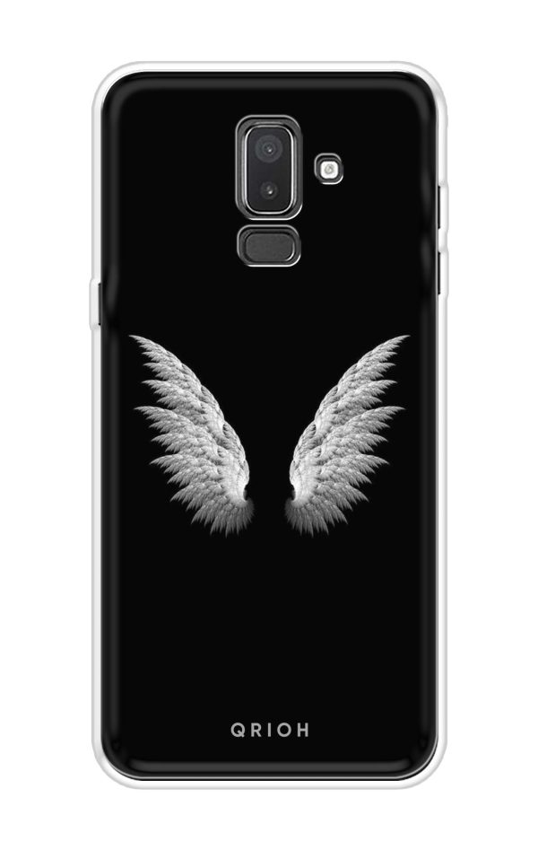 White Angel Wings Soft Cover for Samsung J8 Online