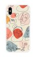 Abstract Faces Soft Cover for iPhone X For Sale