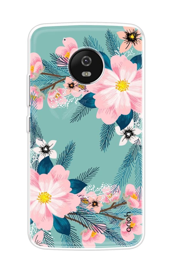 Wild flower Soft Cover for Motorola Moto G5 Plus Fashion