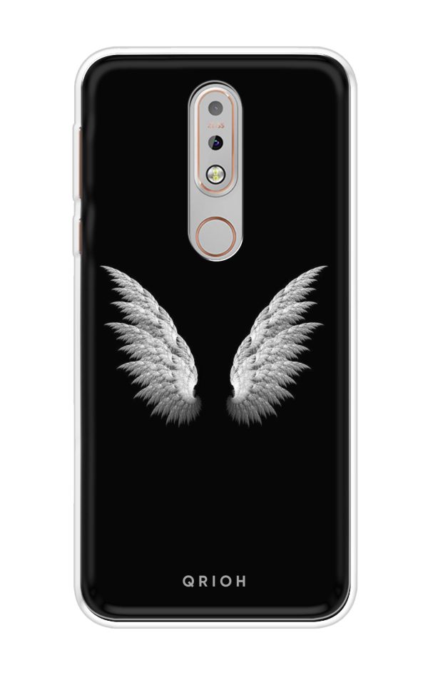 White Angel Wings Soft Cover for Nokia 7.1 Supply