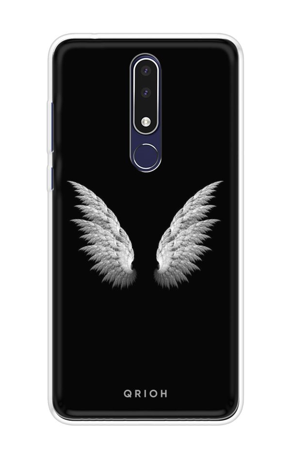 White Angel Wings Soft Cover for Nokia 3.1 Plus For Sale