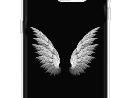 White Angel Wings Soft Cover for Samsung S7 Edge Online Sale