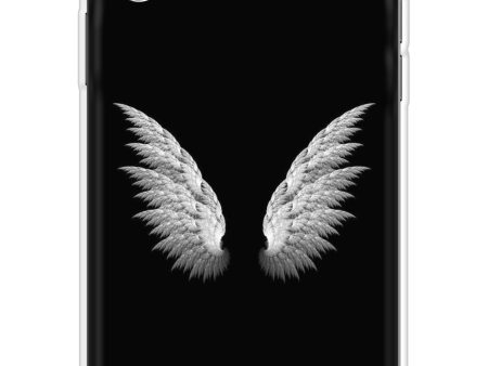 White Angel Wings Soft Cover for iPhone X Cheap