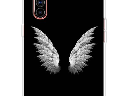 White Angel Wings Soft Cover for Realme X50 Pro Online Sale