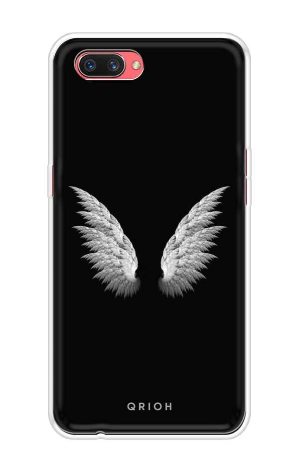 White Angel Wings Soft Cover for Oppo A3s Hot on Sale