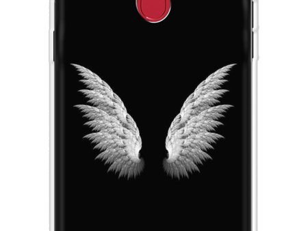 White Angel Wings Soft Cover for Oppo F7 Youth Hot on Sale