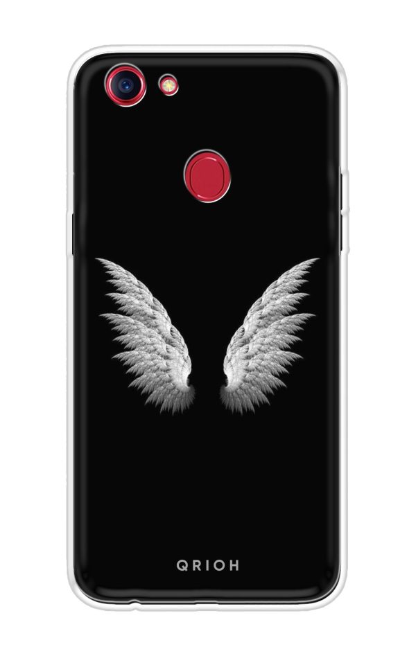 White Angel Wings Soft Cover for Oppo F7 Youth Hot on Sale