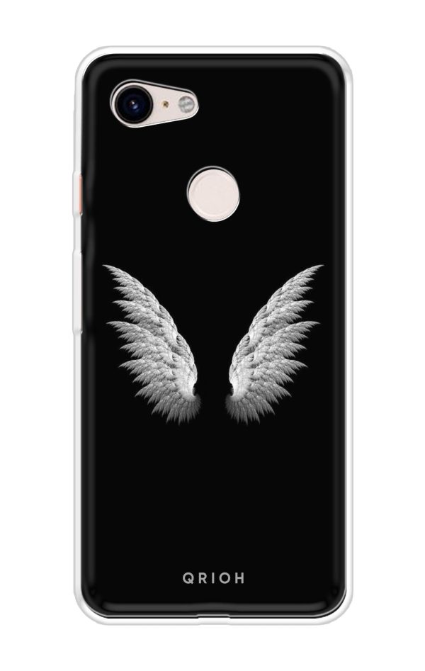 White Angel Wings Soft Cover for Google Pixel 3 XL For Discount