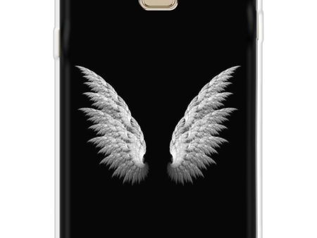 White Angel Wings Soft Cover for Samsung J6 Online now