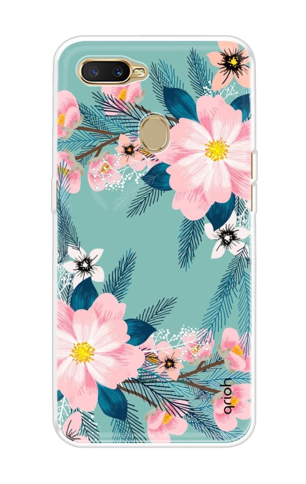 Wild flower Soft Cover for Oppo A7 Online Hot Sale