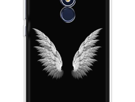 White Angel Wings Soft Cover for Nokia 5.1 Online now