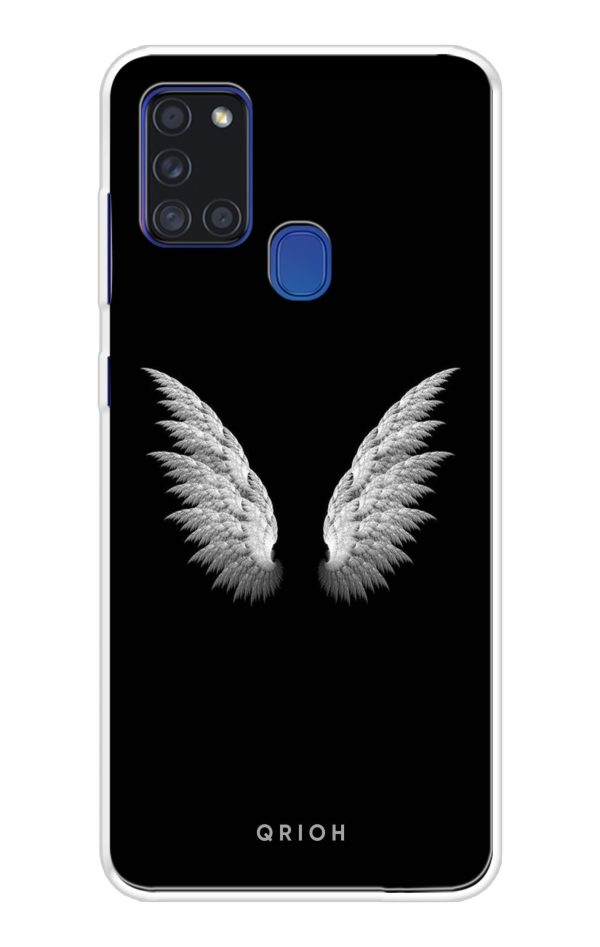 White Angel Wings Soft Cover for Samsung A21s Sale