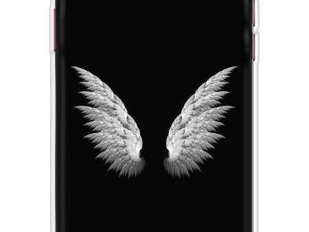 White Angel Wings Soft Cover for iPhone XR Discount