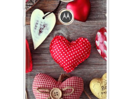 Valentine Hearts Soft Cover for Motorola Moto E5 Plus Fashion