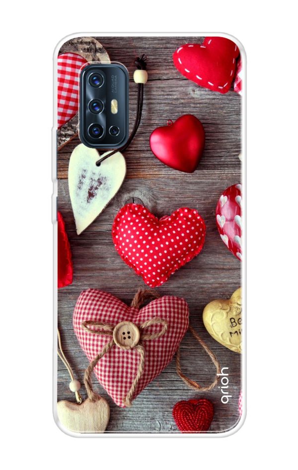 Valentine Hearts Soft Cover for Vivo V19 Cheap