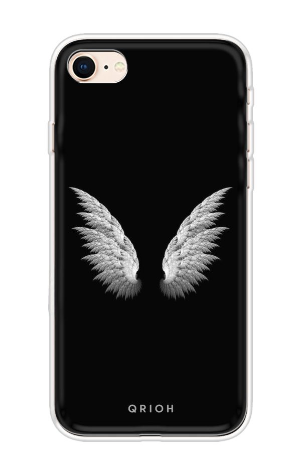 White Angel Wings Soft Cover for iPhone 7 Online Sale