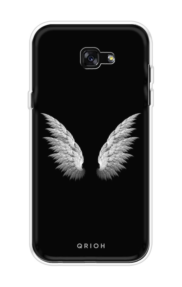 White Angel Wings Soft Cover for Samsung A7 2017 For Cheap