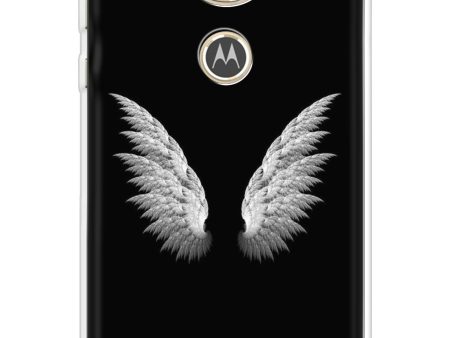 White Angel Wings Soft Cover for Motorola Moto E5 Plus Supply