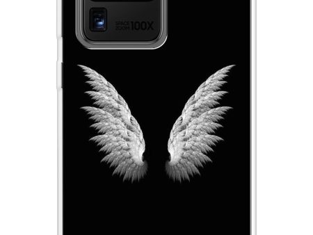 White Angel Wings Soft Cover for Samsung Galaxy S20 Ultra Discount