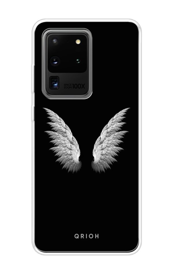 White Angel Wings Soft Cover for Samsung Galaxy S20 Ultra Discount