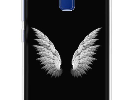 White Angel Wings Soft Cover for Vivo Y93 on Sale