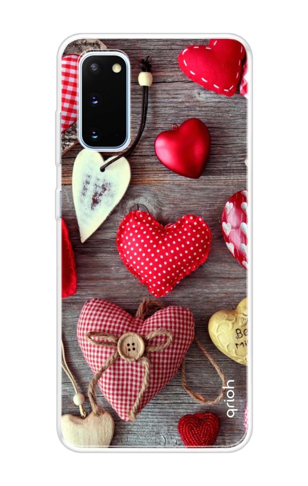 Valentine Hearts Soft Cover for Samsung Galaxy S20 Hot on Sale