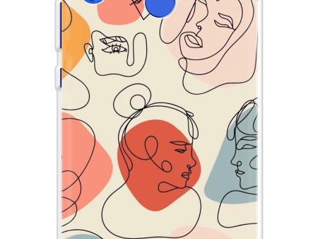 Abstract Faces Soft Cover for Huawei Nova 3i For Discount