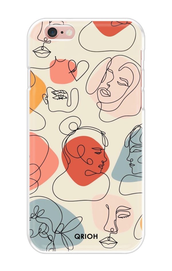 Abstract Faces Soft Cover for iPhone 6 Sale